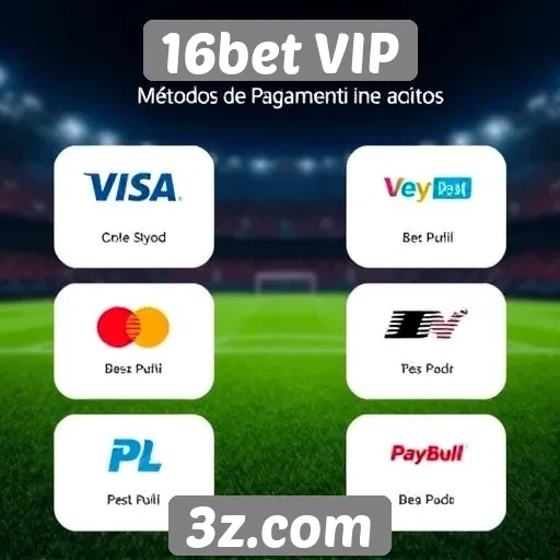 Métodos de pagamento aceitos no 16bet VIP